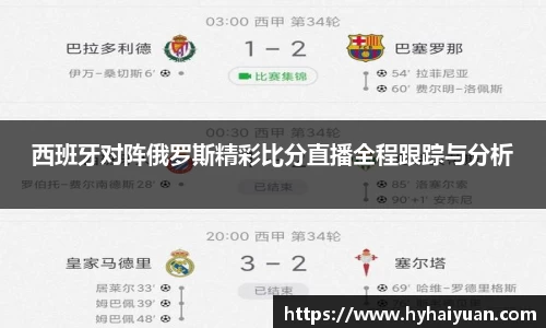 西班牙对阵俄罗斯精彩比分直播全程跟踪与分析